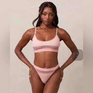 Lounge mesh  Pink Intimates Set